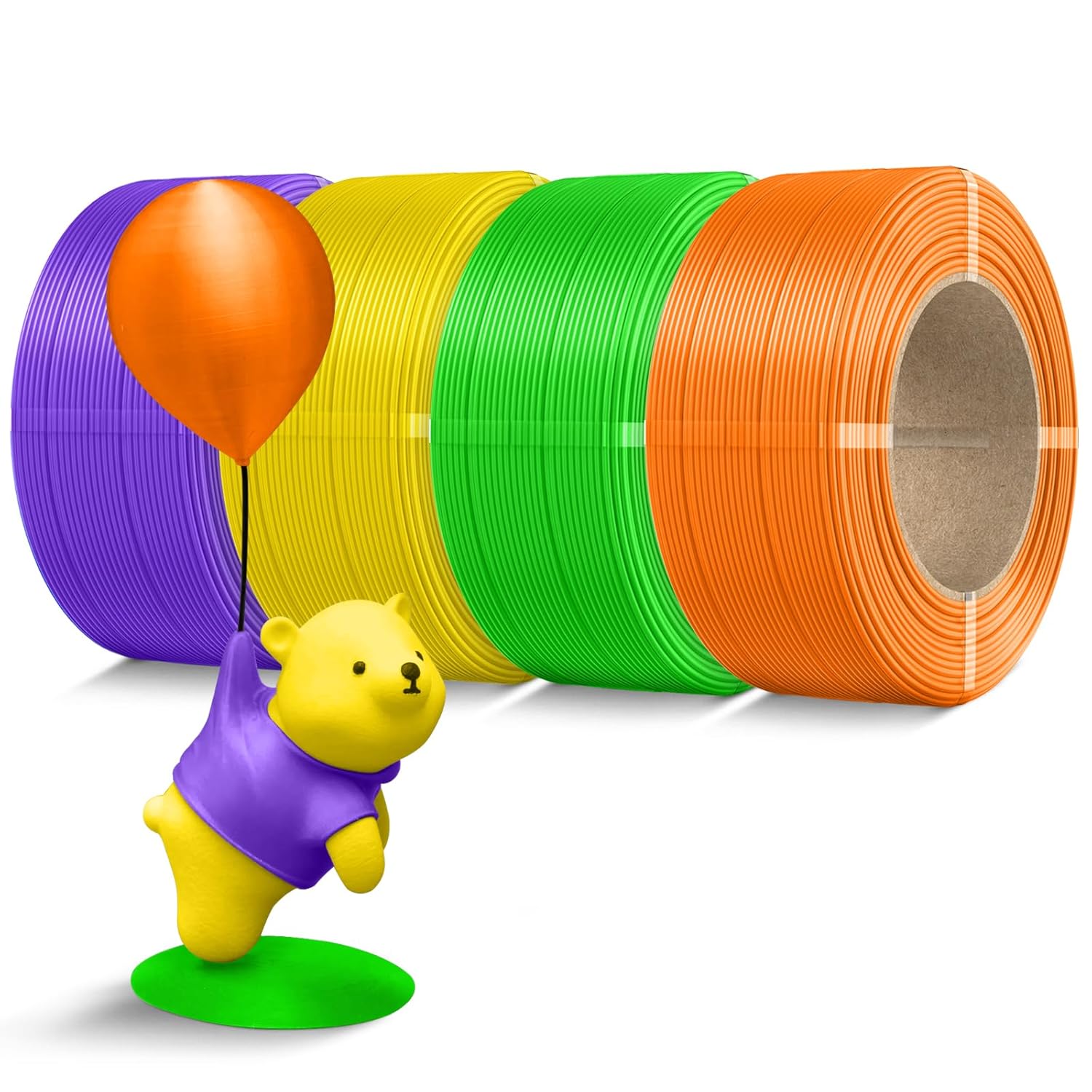 Refill PLA Filament 1.75mm Bundle for 3D Printing Enthusiasts