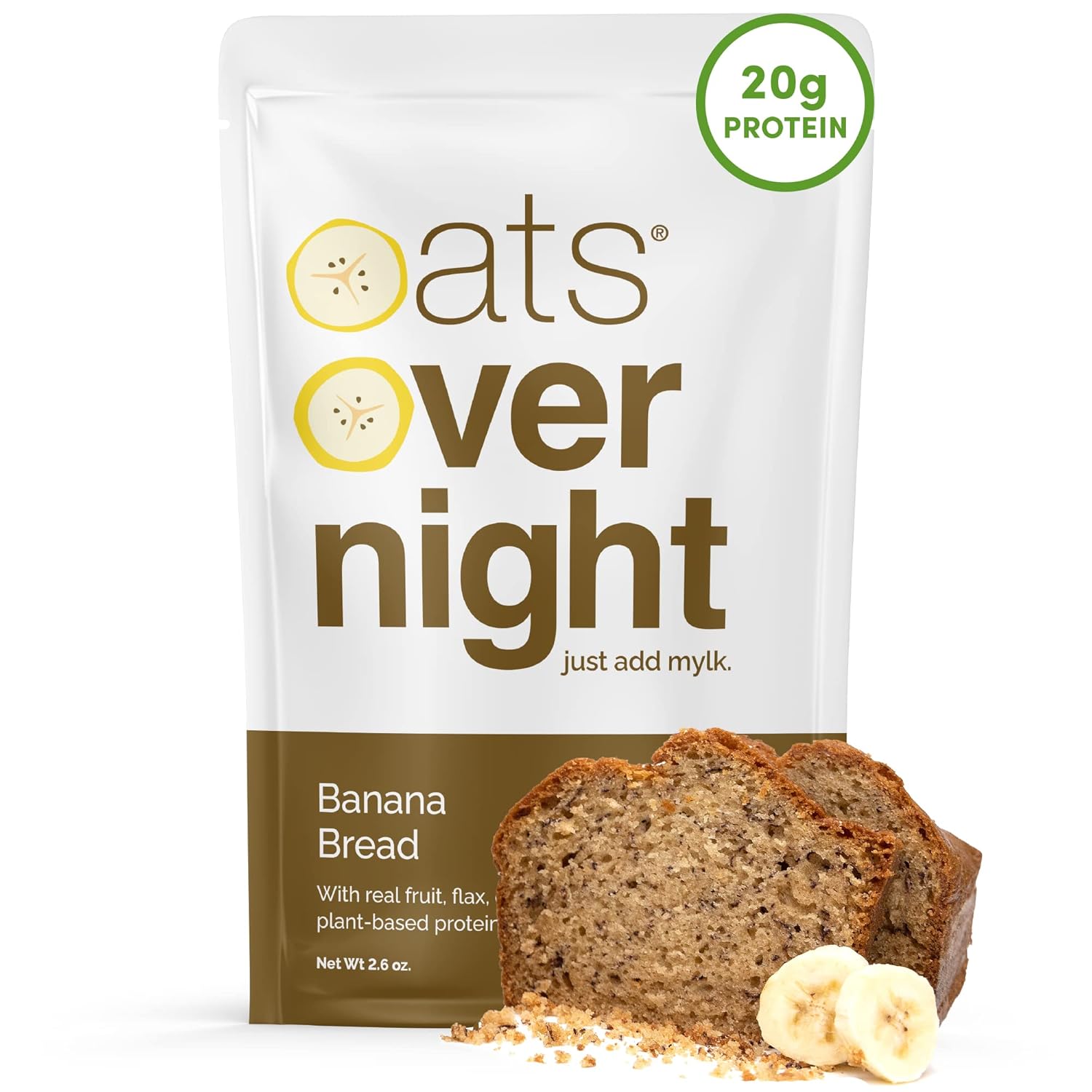 Oats Overnight Banana Bread - Vegan Protein-Packed Breakfast