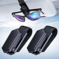 Veharvim One-Handed-Operation Sunglass Holder for Car - Secure Visor