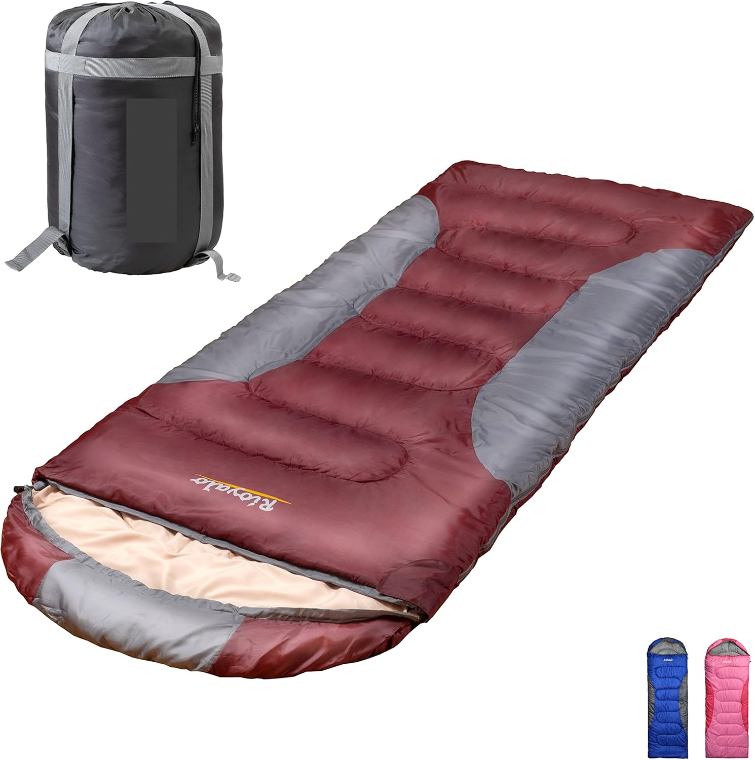 0 Degree Winter Sleeping Bags for Adults Camping - Portable Waterproof