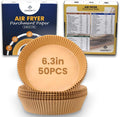 Air Fryer Disposable Paper Liner - 50 Pcs Non Stick Parchment Liners