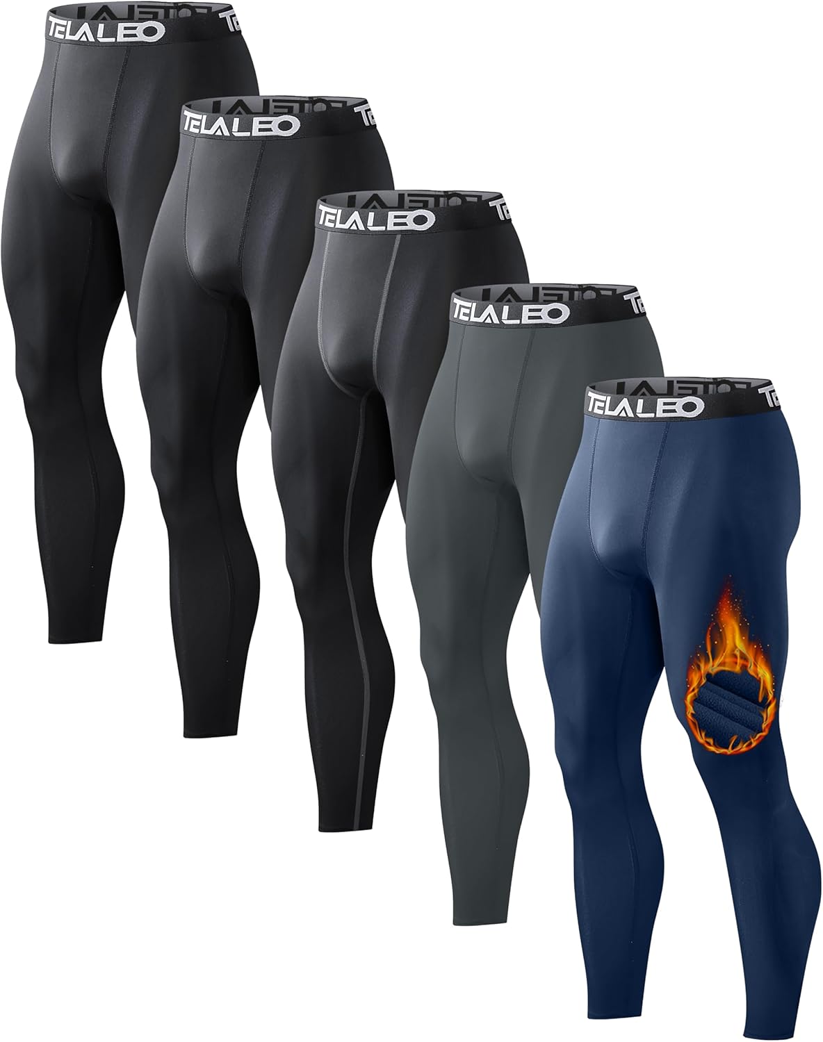 Men's Thermal Compression Pants for Cold Weather Sports Gear