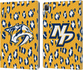 NHL Leopard Pattern Nashville Predators Leather Wallet Case for iPad