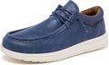 Mens Wide Shoes Width Toe Box Slip-on Loafers - Comfortable Casual