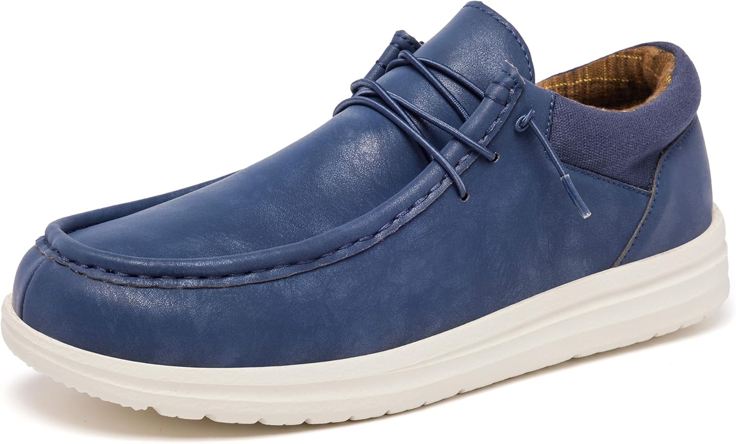 Mens Wide Shoes Slip-on Loafers for Casual Walking Comfort