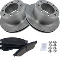 TRQ Rear Brake Pad & Rotor Kit Compatible with 2008-2012 Ford F-250