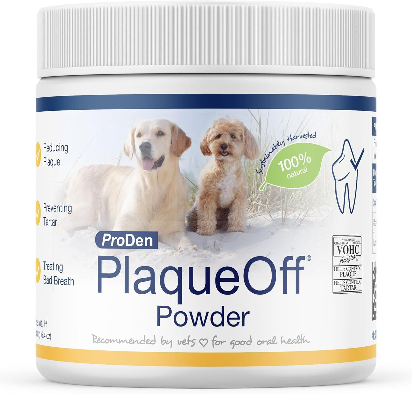 ProDen PlaqueOff Powder for Pets - Natural Breath Freshener