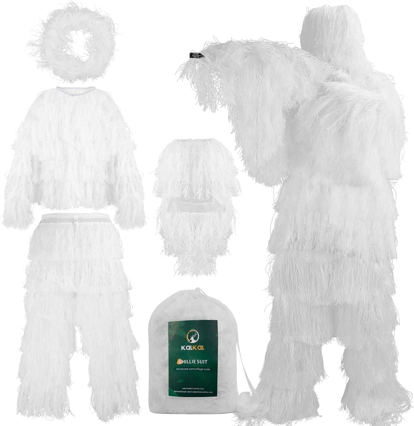 Kalkal Ghillie Suit for Men - Camouflage Hunting Apparel