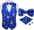 Christmas Waistcoat Vest Bowtie Set for Men - Festive Holiday Style