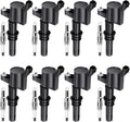 Set of 8 Ignition Coils Pack Iridium Spark Plugs 5.4L Compatible