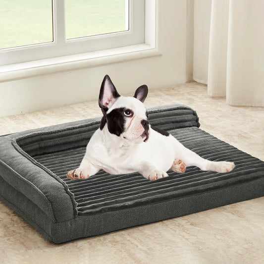 Orthopedic Dog Beds for Small Dogs with Waterproof Foam Support
