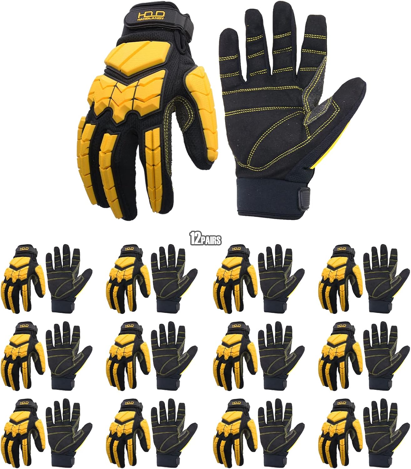HANDLANDY Anti Vibration Gloves for Mechanics and Workers