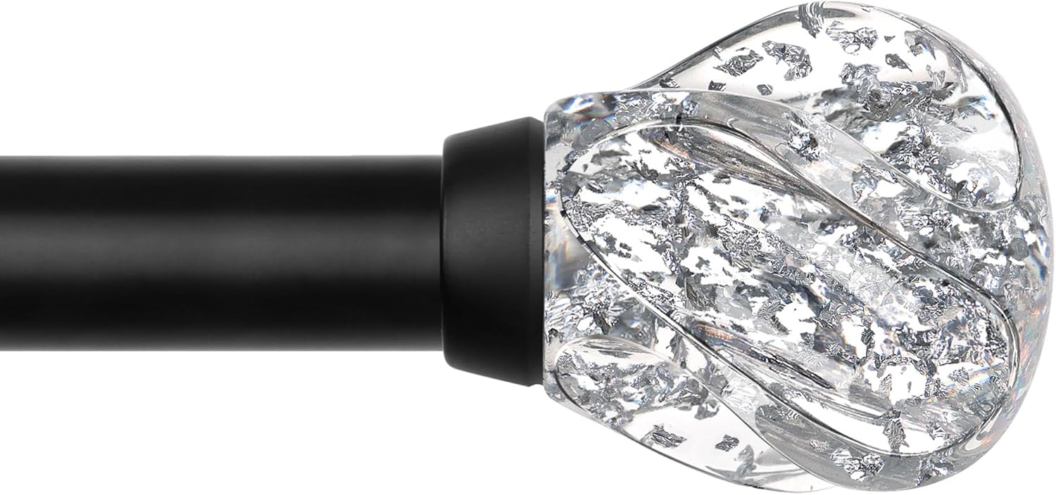 Long Reach Black Curtain Rods by KAMANINA