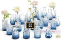 RUCKACE Bud Vases in Bulk 22 Blue Glass for Elegant Decor