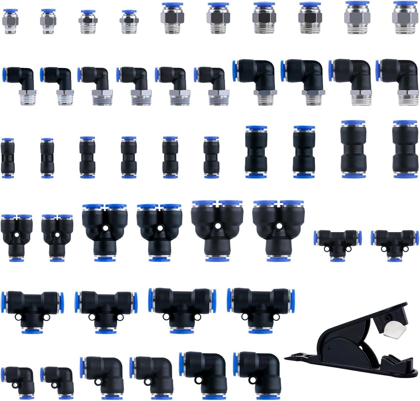 53 Pcs Quick Connect Air Hose Fittings Kit for Easy Use