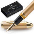 Majesti Fountain Pen Gold Edition - Luxury Refillable Set
