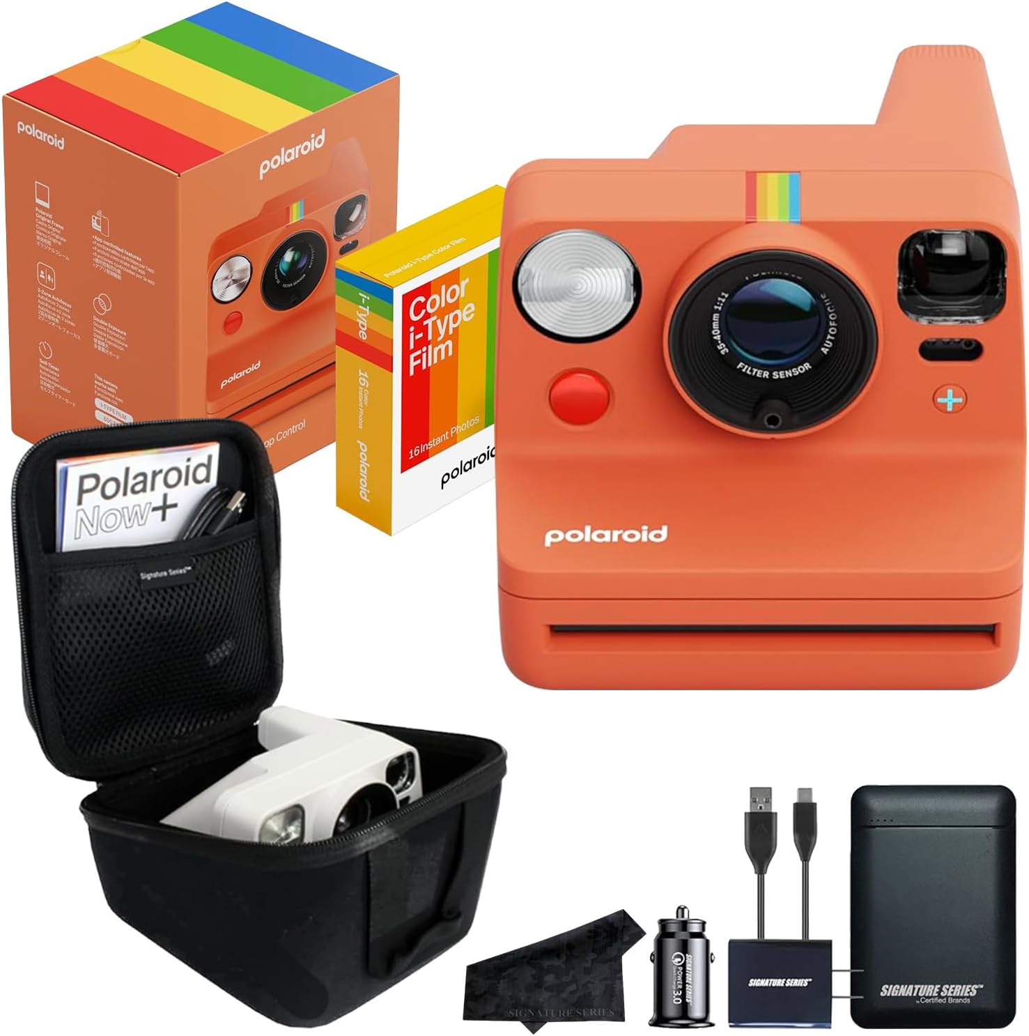Polaroid Now+ 3rd Gen Instant Camera with Color Film Bundle