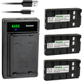 6.0V 2100mAh 3-Pack Rechargeable Batteries with Smart USB Charger