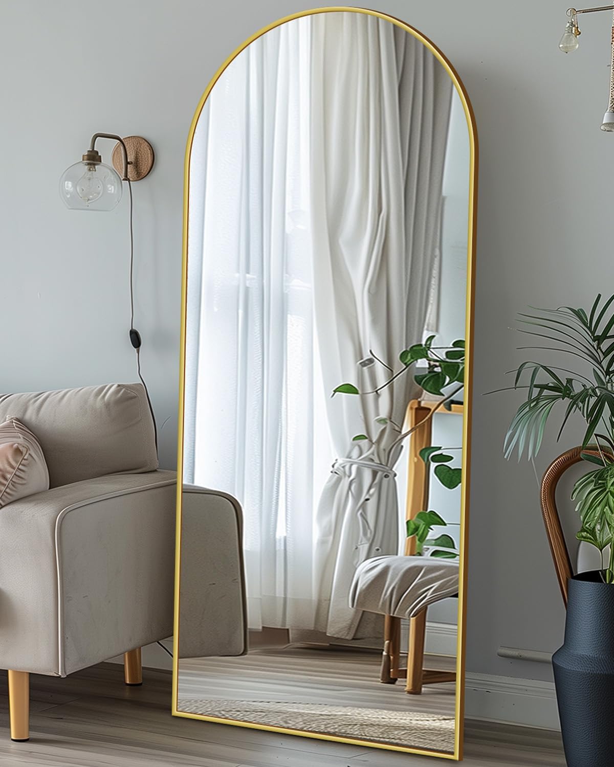 Antok Full Length Mirror 59x18.1 Floor Mirror with Stand