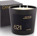 Jasmine, Oud & Sandalwood Luxury Scented Soy Jar Candle - Long Lasting