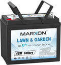 Marxon U1 330CCA Riding Lawn Mower Battery - Maintenance Free AGM