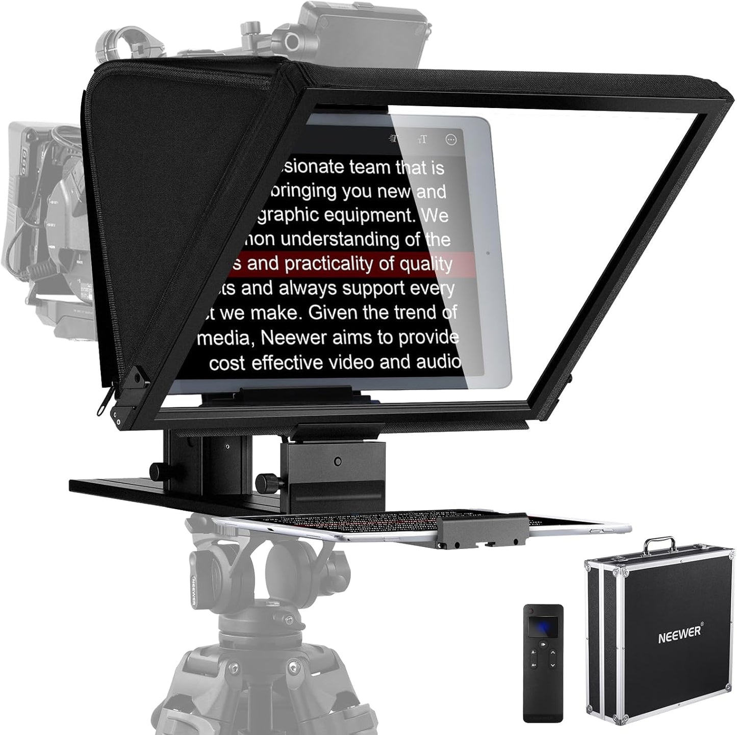 NEEWER Teleprompter X16: Foldable Design with Remote Control