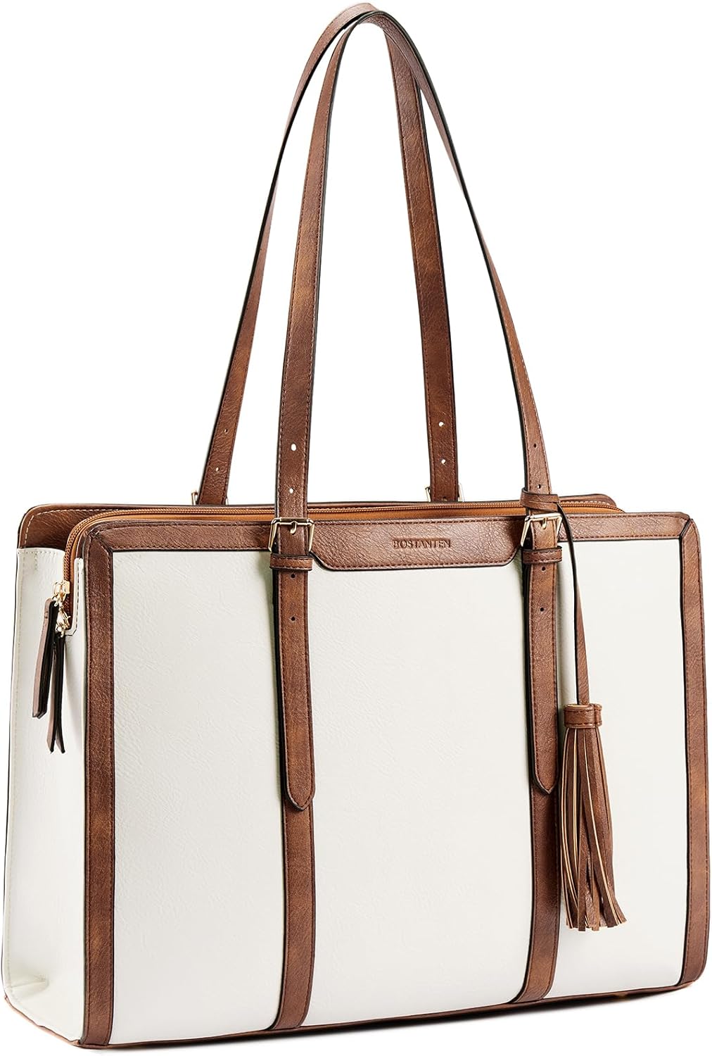 BOSTANTEN Laptop Tote Bag for Women - Stylish Work Briefcase