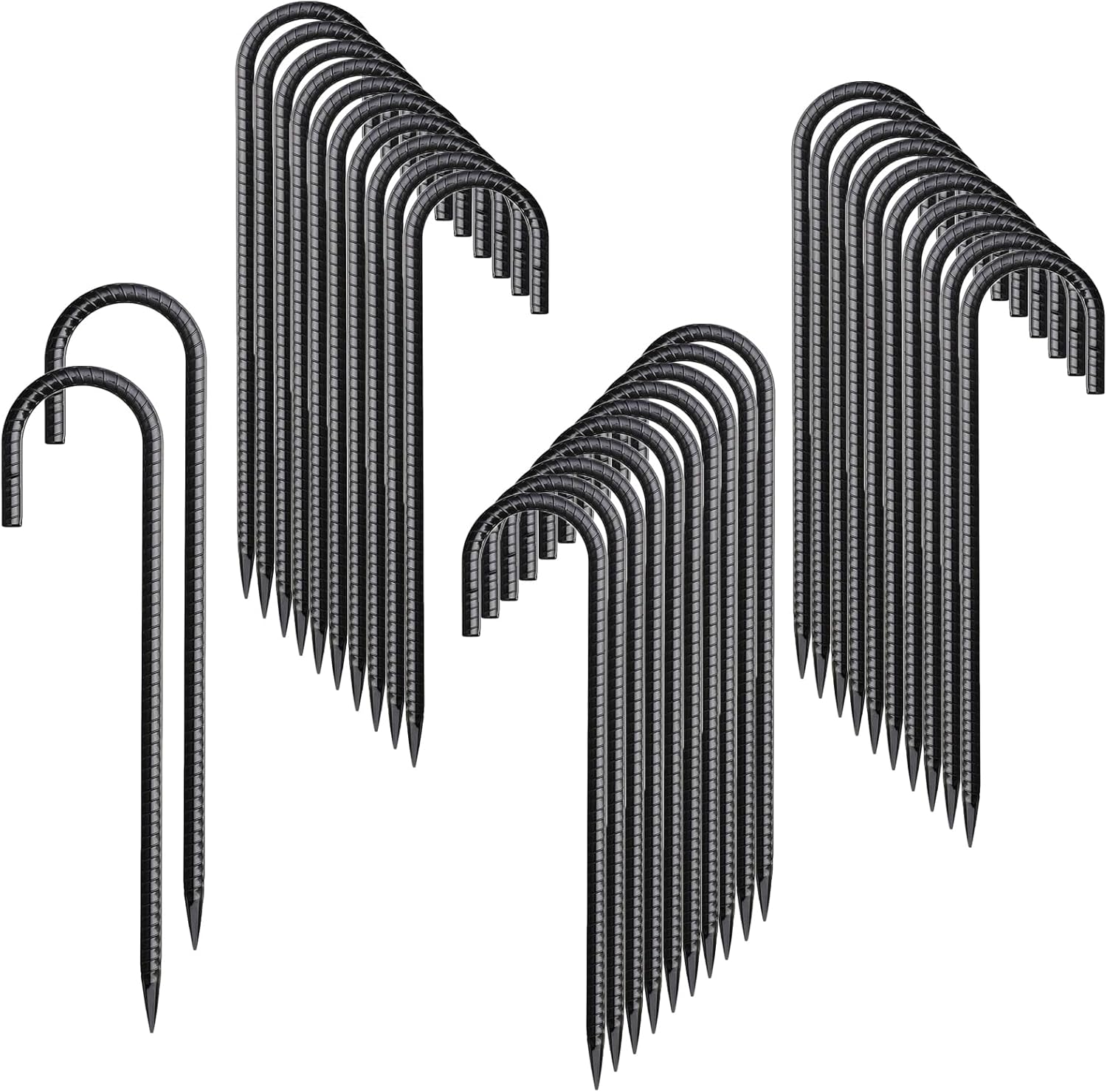 Heavy Duty Rebar Stakes 12 Inch for Tents and Fences - 32 Pack