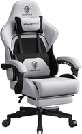 Dowinx Gaming Chair Fabric Big and Tall with Pocket Spring Cushion