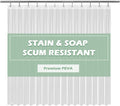 Waterproof Clear Shower Liner - Chemical-Free 72x72, Rust-Proof Grommets