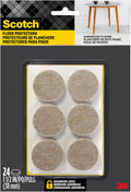 Scotch Felt Pads 1.5 in Round - Protect Hardwood Floors Easily