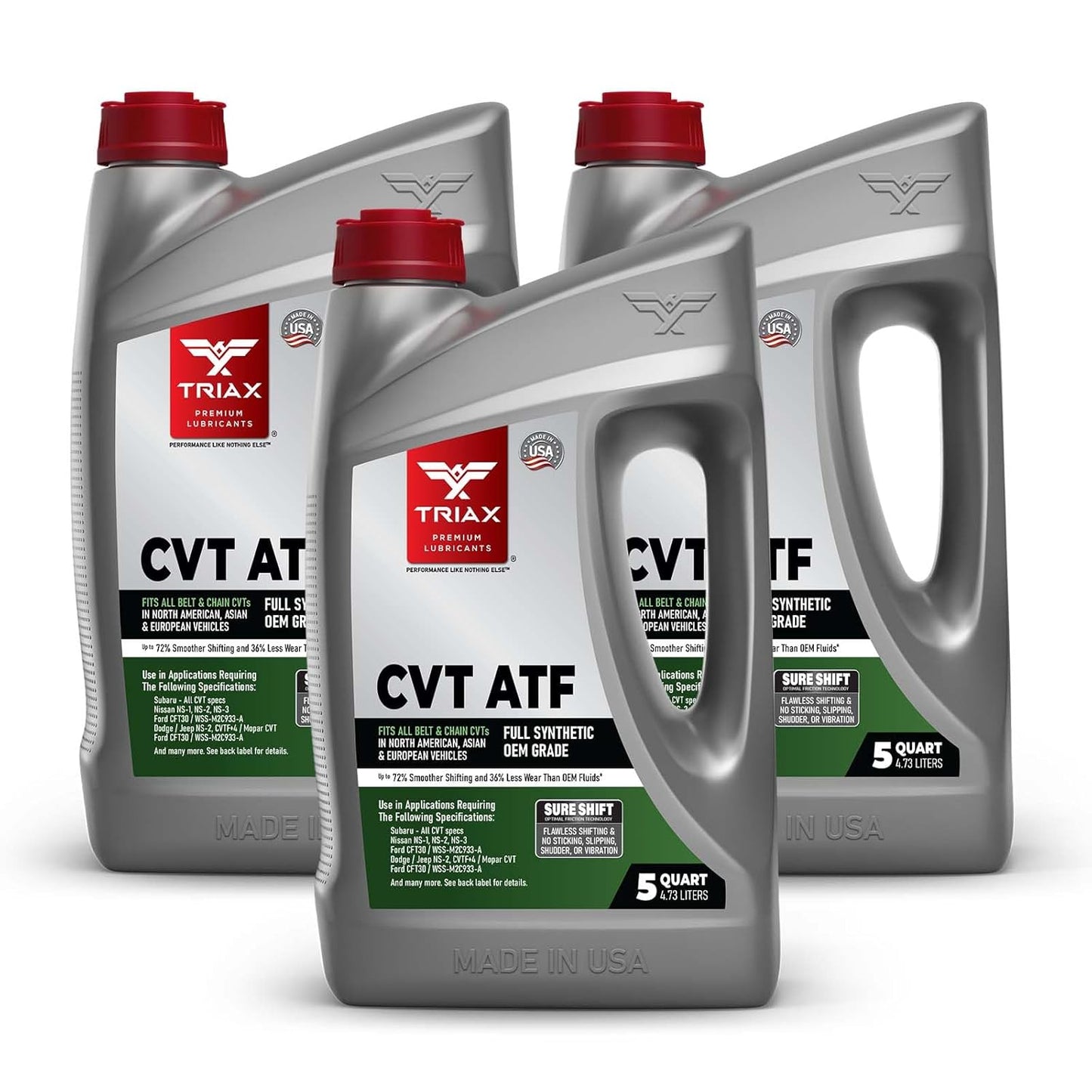 TRIAX CVT ATF Universal Non-Slip Transmission Fluid 3 Pack
