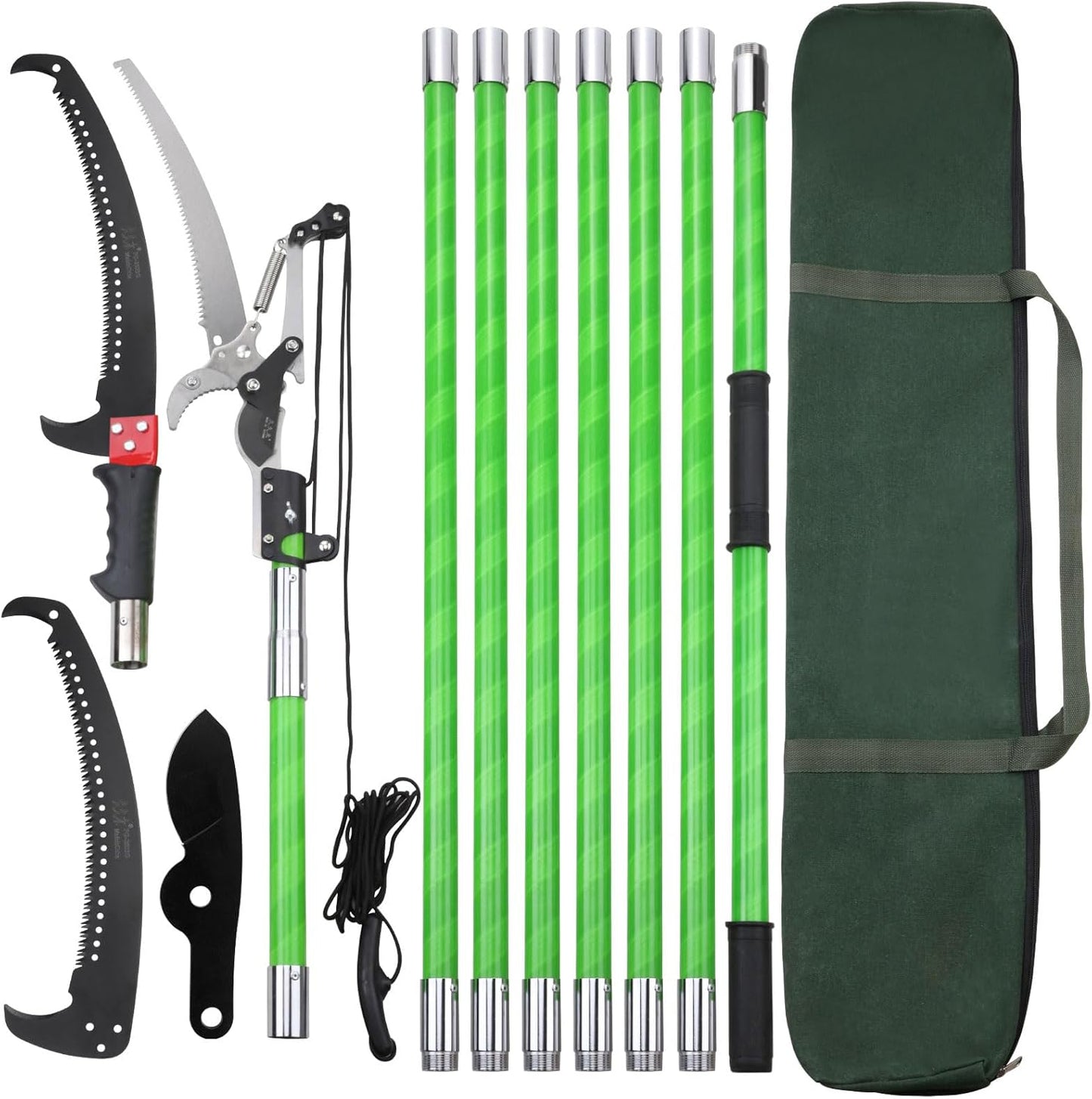 27 Feet Tree Pole Pruner for Easy Branch Trimming and Shearing
