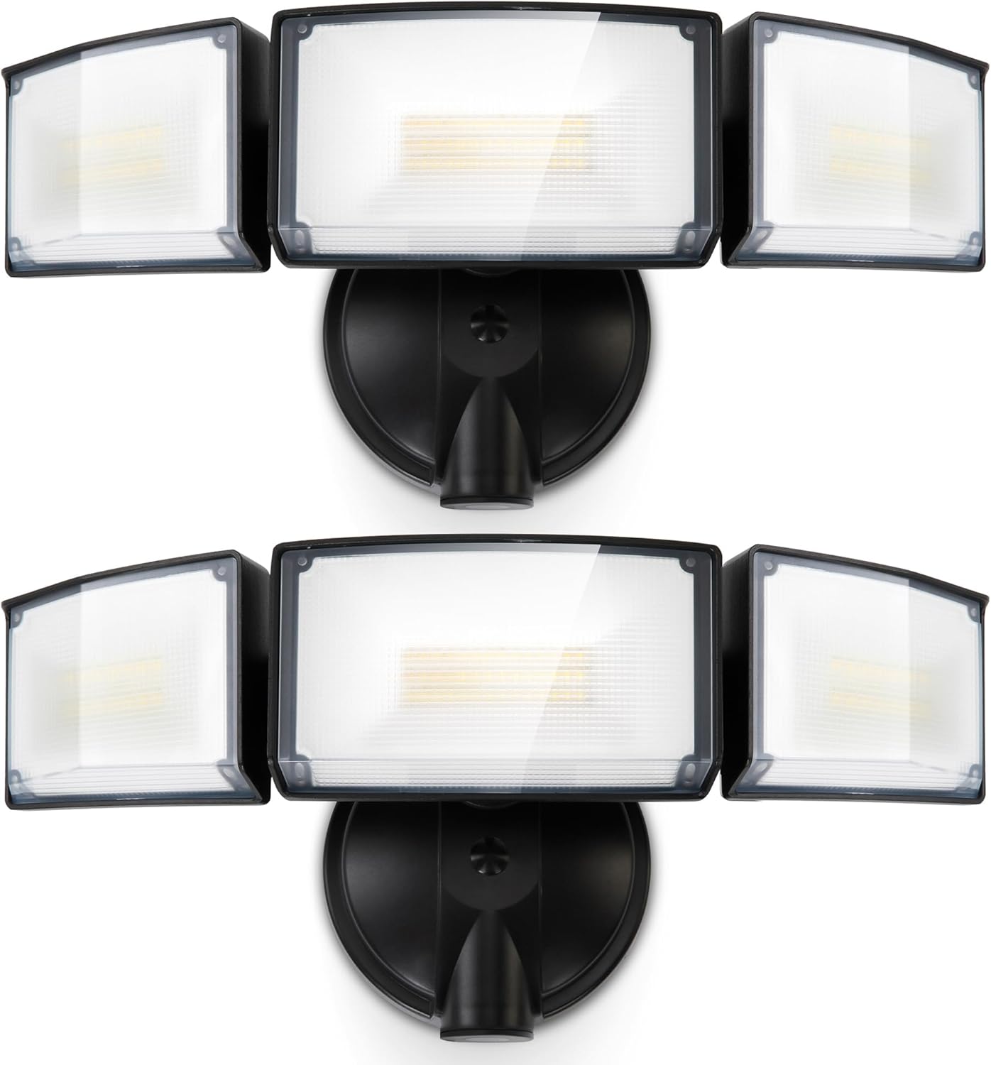 LUTEC 75W 8000 Lumen Outdoor Flood Light with Adjustable Heads
