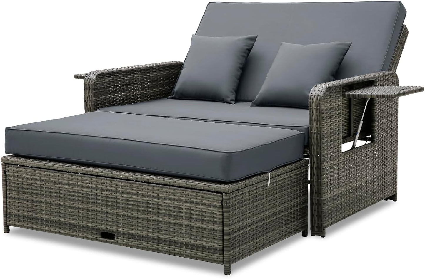 Tangkula Patio Rattan Daybed Set for Ultimate Outdoor Comfort