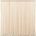 Deep Champagne Backdrop Curtain 4 Panels - Wrinkle-Free 16x10ft