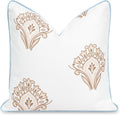 Coastal Patio Throw Pillow Cover 20x20 - Water Repellent, Baby Blue