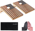 Cornhole Set Regulation Boards and Bags - Portable American Flag