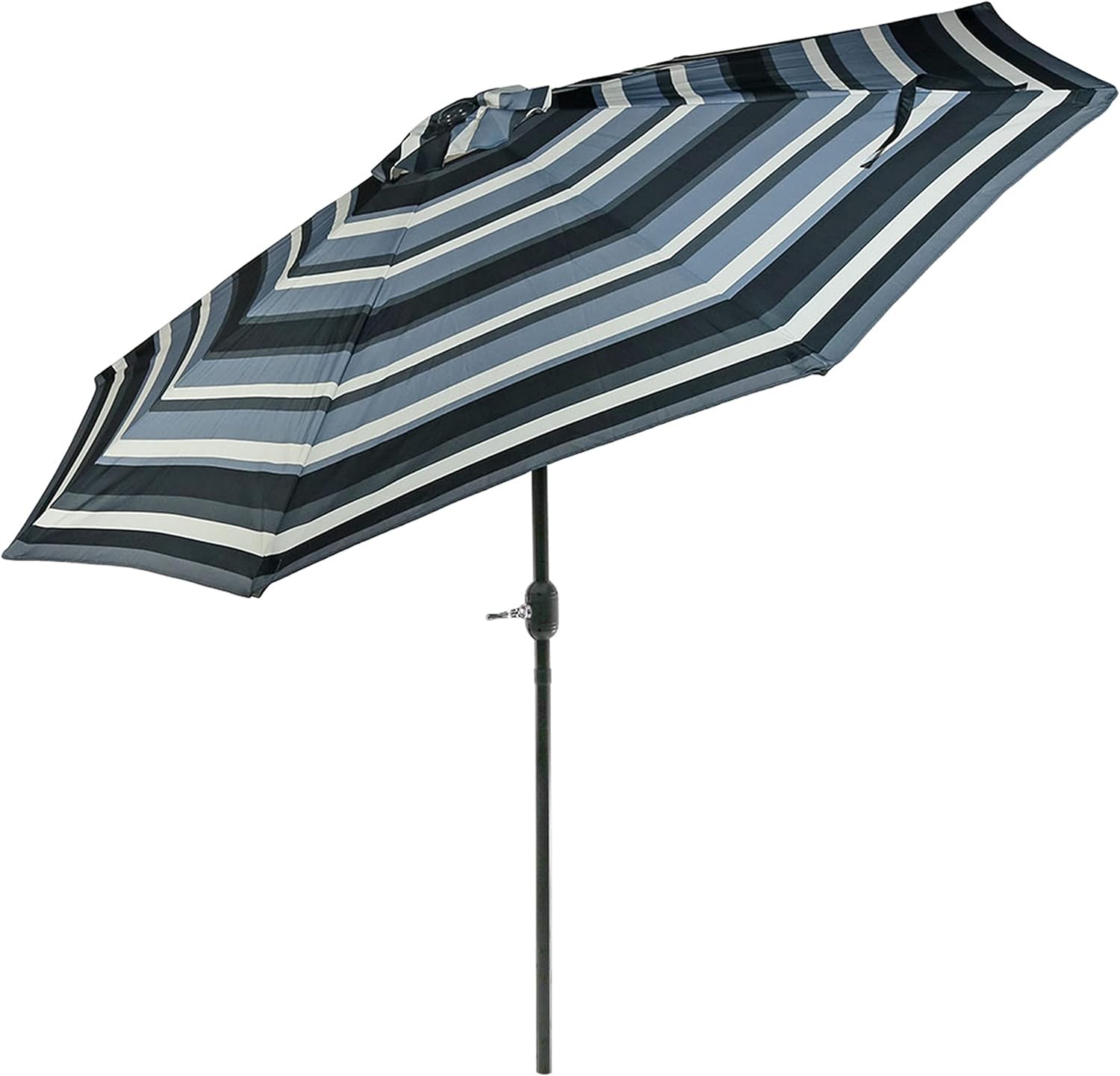Sunnydaze 9ft Striped Outdoor Umbrella for Patio and Pool