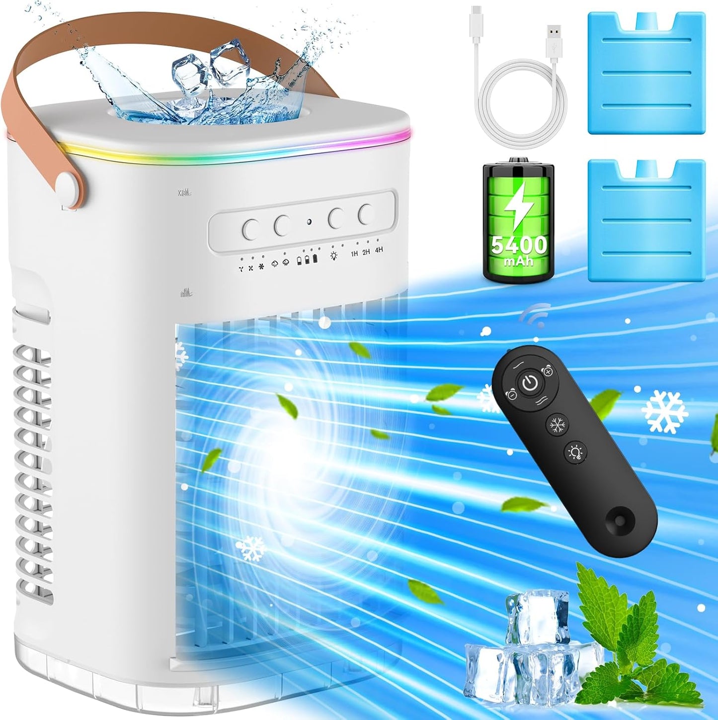 BALKO Portable Evaporative Air Cooler - Stay Cool Anywhere!