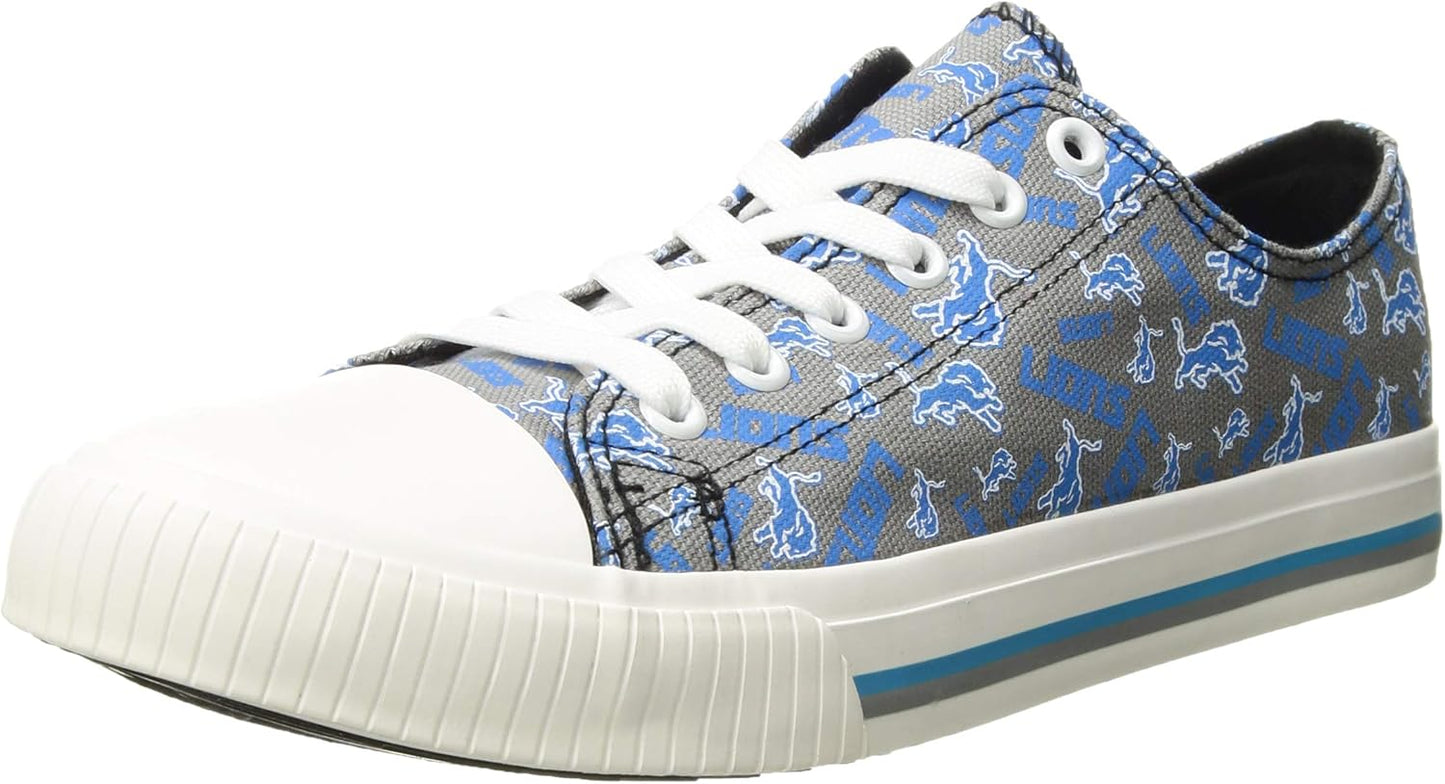 FOCO Women's NFL Team Logo Glitter Low Top Sneakers for Fans