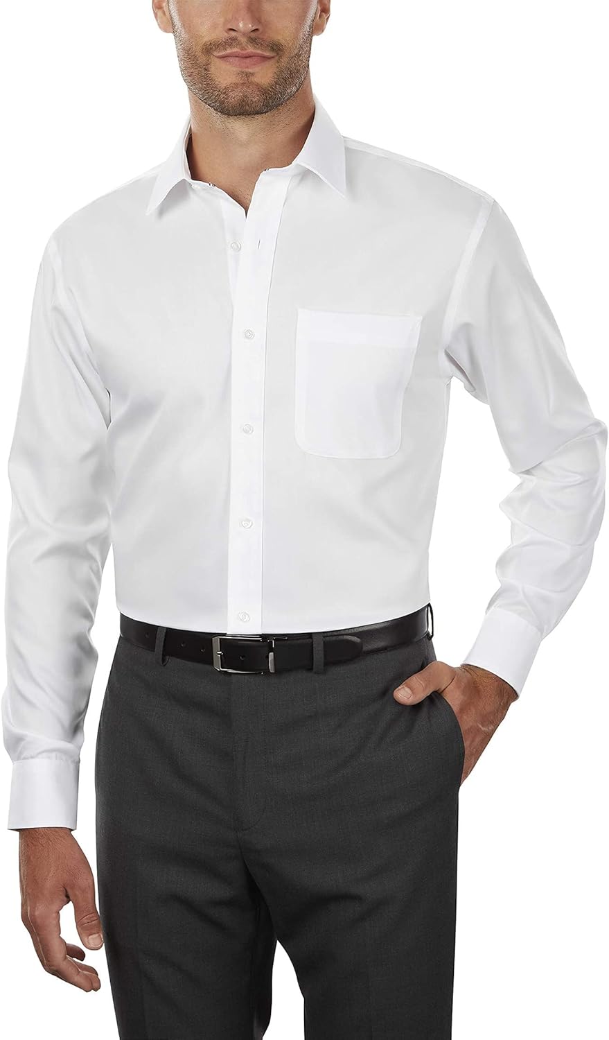 Tommy Hilfiger Men's Regular Fit Non Iron Solid Dress Shirt Review
