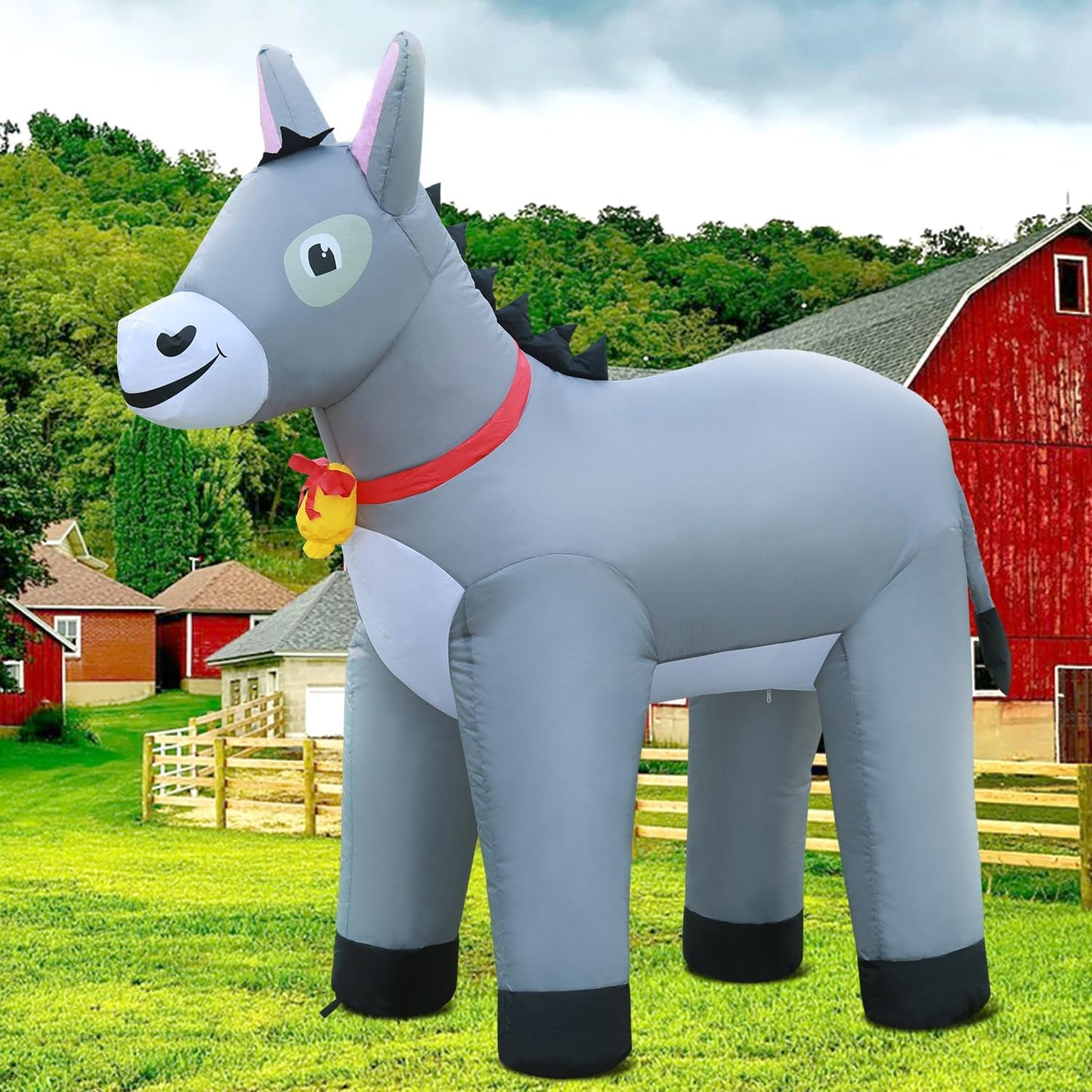 Cute Donkey Inflatables for Christmas Spring Decor Outdoor