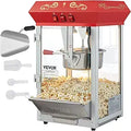 Commercial Popcorn Machine 8 Oz Kettle - High Yield Countertop Popper