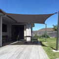 SUNNY GUARD Custom Size 12ft x 24ft Charcoal Sun Shade Sail - UV