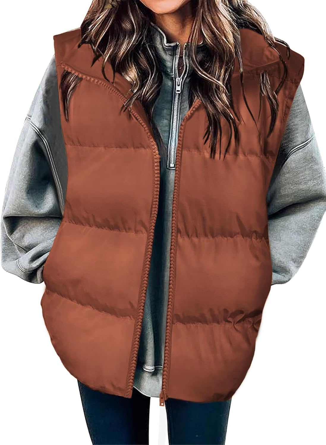 Zeagoo Puffer Vest for Women - Lightweight Quilted Jacket