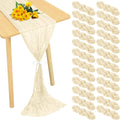 Cheesecloth Table Runner 20 x 120 in 24 Pack - Romantic Boho Table