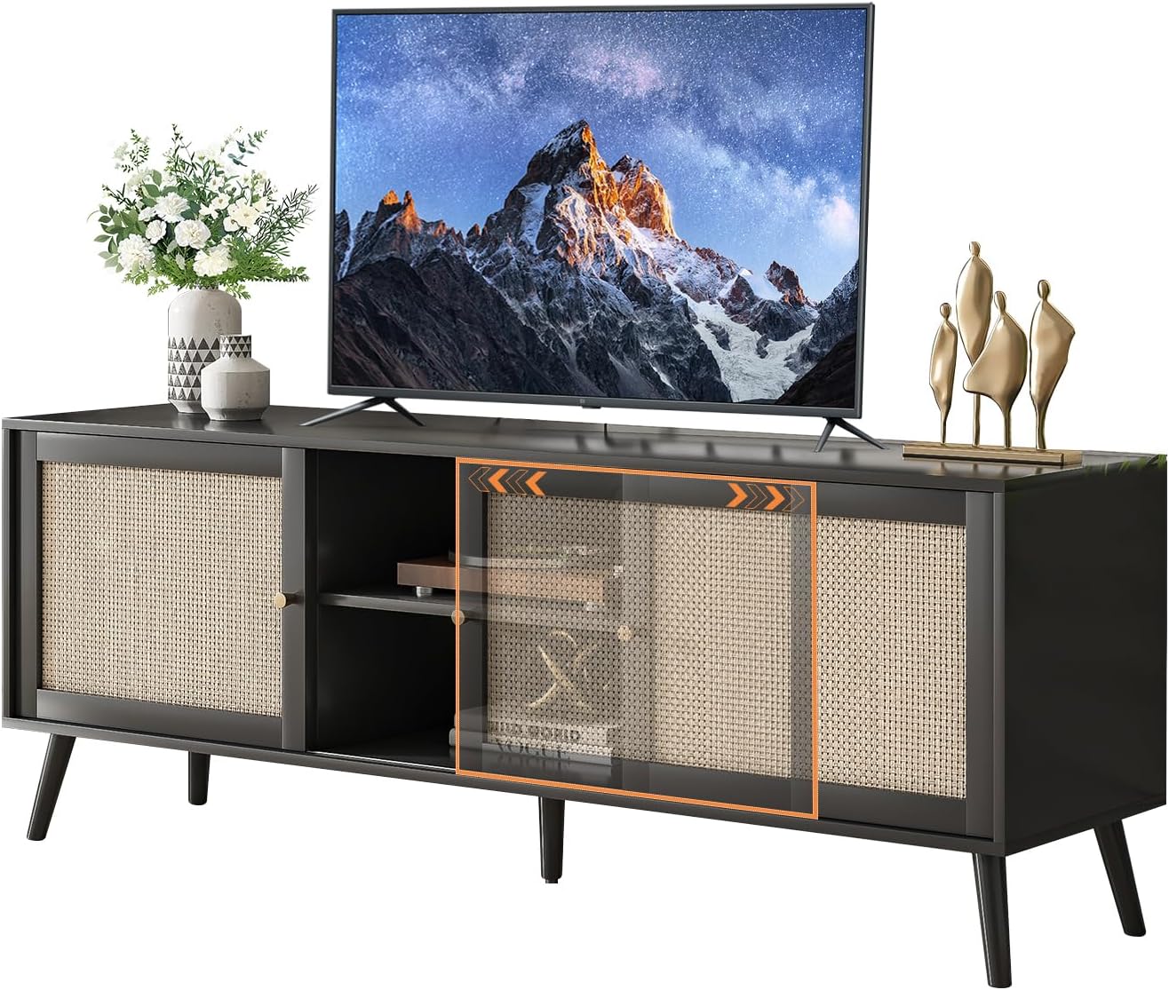 Rattan TV Stand: Stylish Storage Solution
