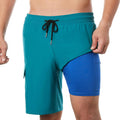 BRISIRA Mens Swim Trunks 9 in Inseam - Long Board Shorts with Liner
