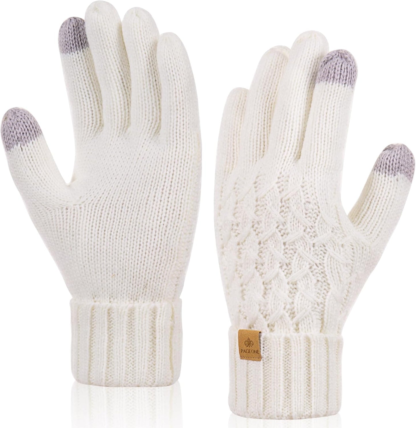 PAGE ONE Women's Touchscreen Winter Gloves: Warm & Stylish